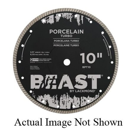 Lackmond Diamond Blade, Turbo, Series BEAST PRO, 412 Diameter Blade, 78, 20 mm, 58 ArborShank, 00 BPT4.5